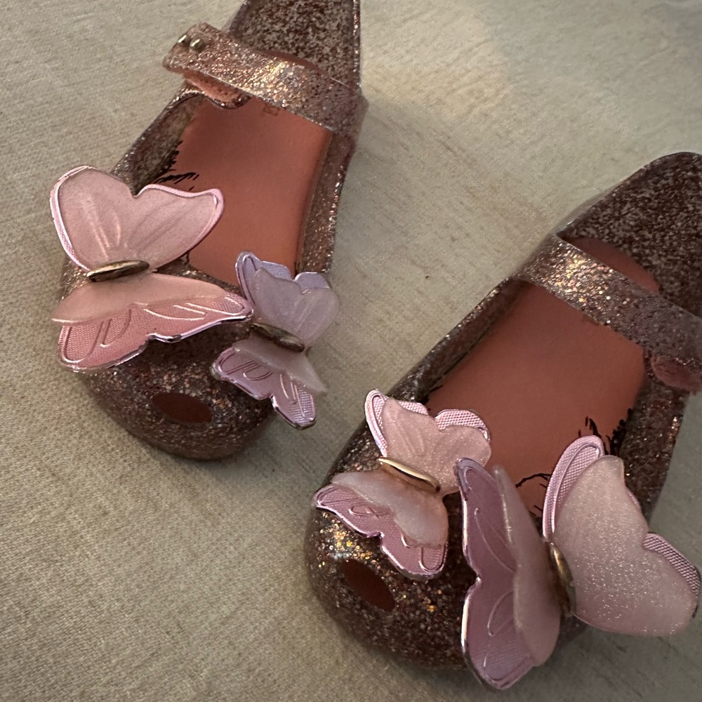 Mini Melissa Butterfly Shoes size 10